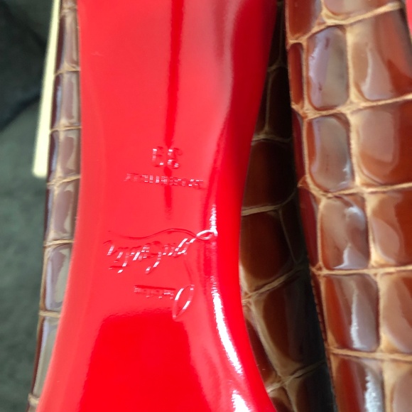 Christian Louboutin Kate 85 crock embossed size EU 39 - Picture 8 of 10